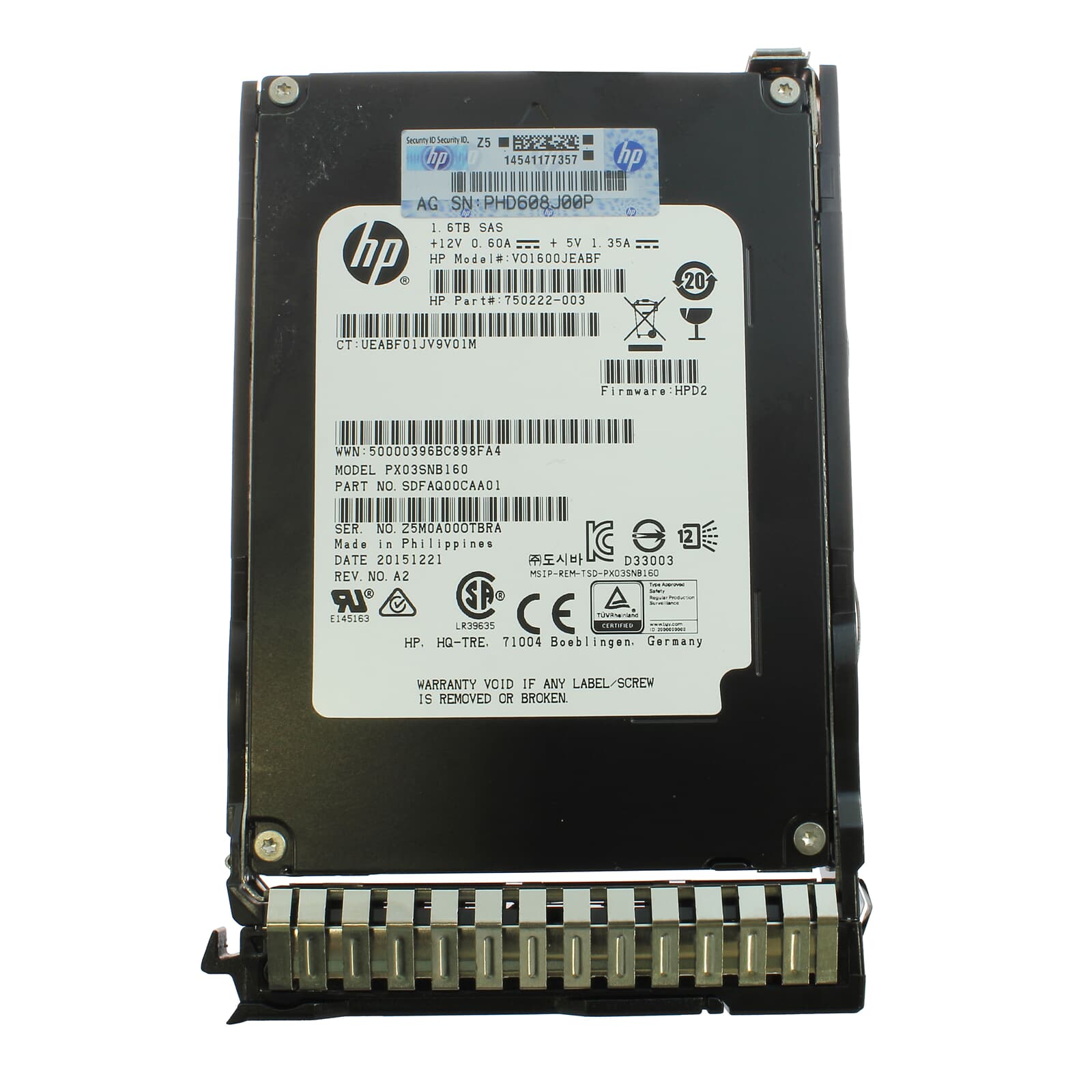 هارد سرور HP 1.6TB SAS 12G 10K