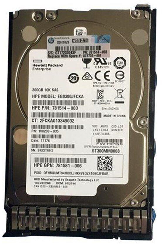 هارد سرور HP 300GB SAS 12G 10K