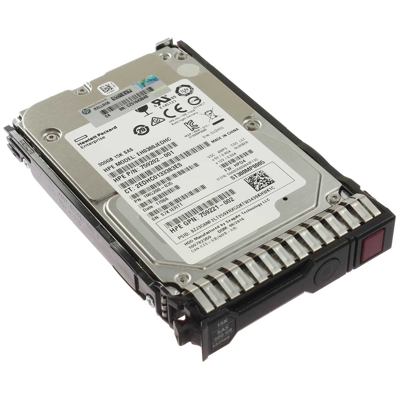 هارد سرور HP 300GB SAS 6G 15K