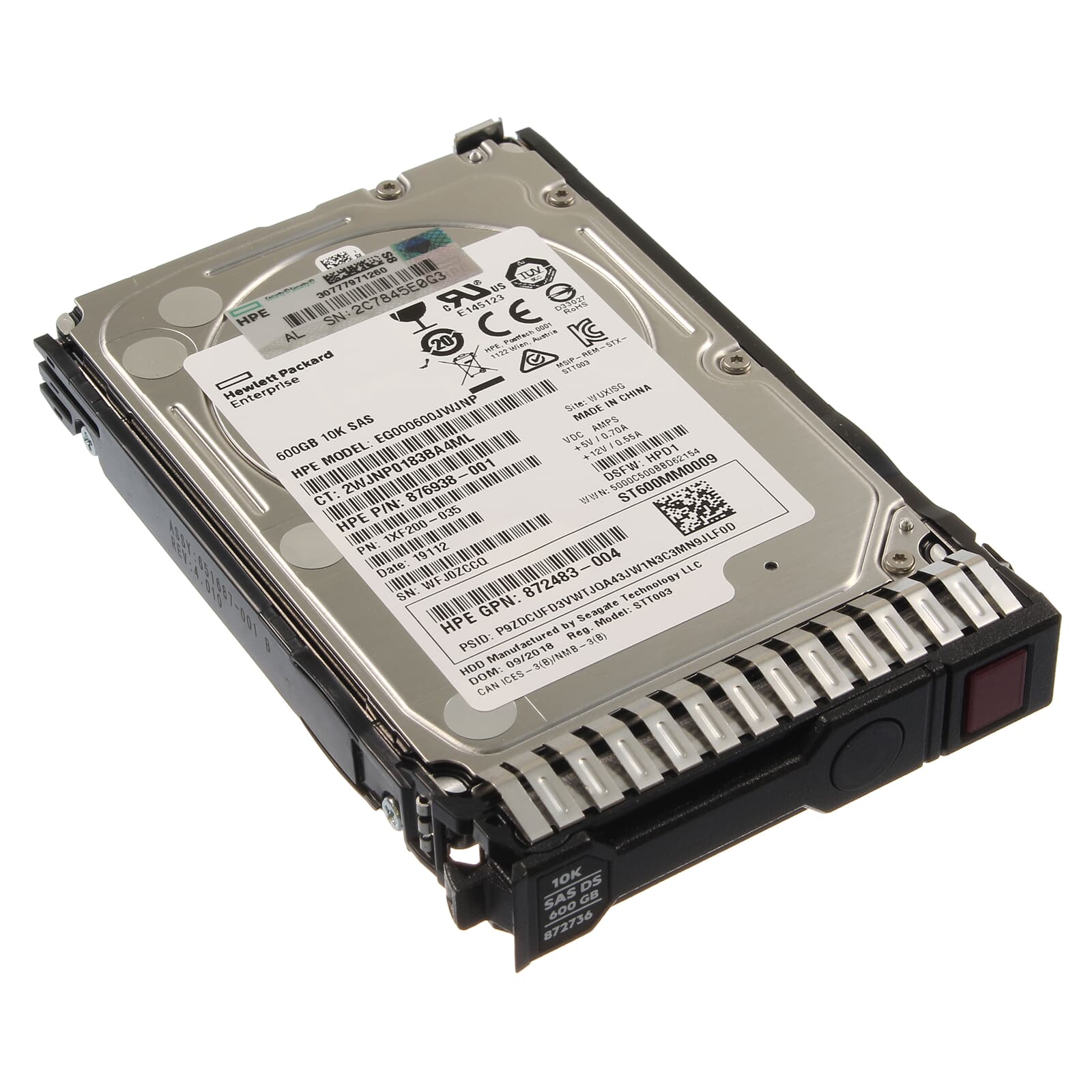 هارد سرور HP 600GB SAS 12G 10K